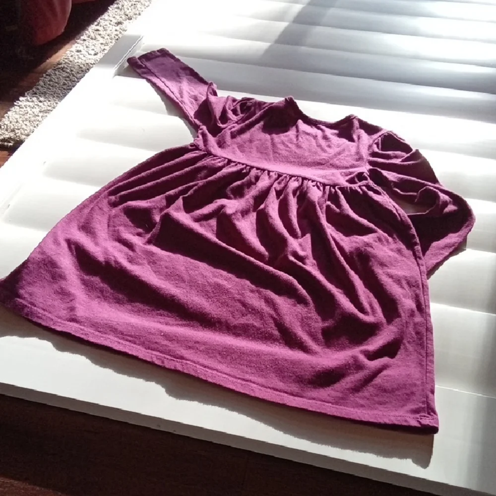 Girls 2 Item Bundle Long-Sleeve Layered Tunic Top in Pink and Purple - Picture 9 of 9